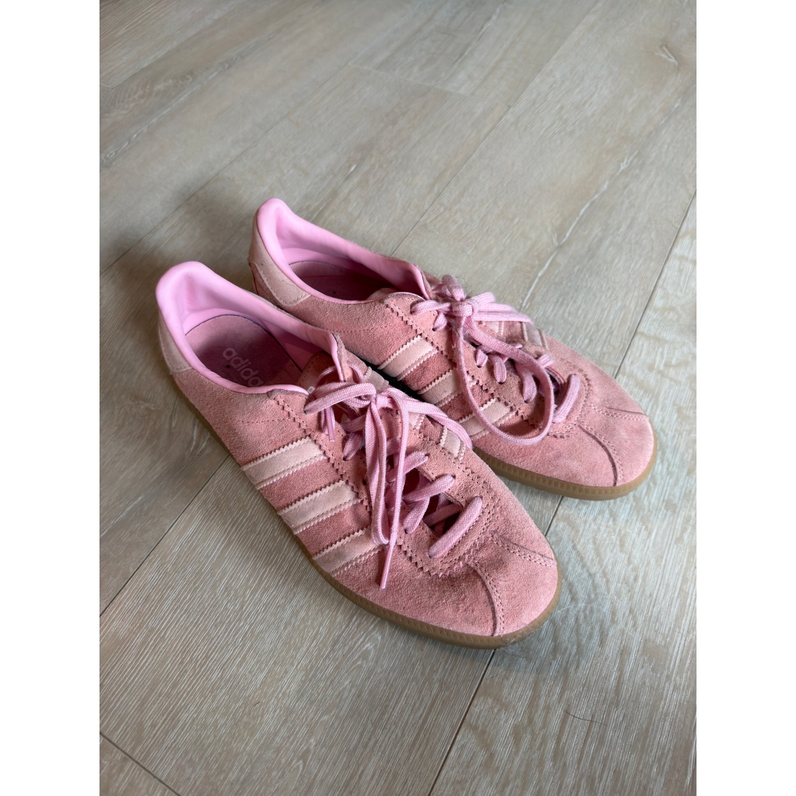 Adidas Gazelle Pink Suede Gum Sole Sneakers Womens 7.5 H06260 Low Top Shoes